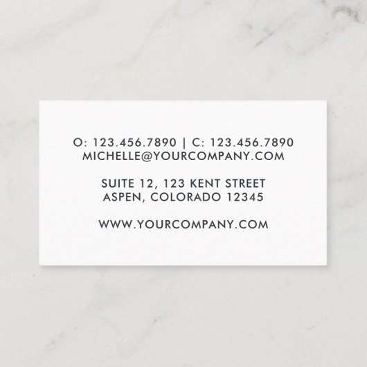 渦巻きカラフル絵を描型名刺 名刺 (裏面)