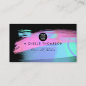 渦巻きカラフル絵を描型名刺 名刺 (正面)