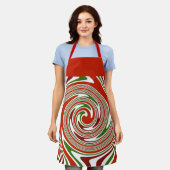 渦巻きキャンディー エプロン (着用した状態)