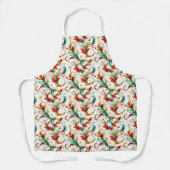 渦巻きクリスマスフローラ エプロン (正面)