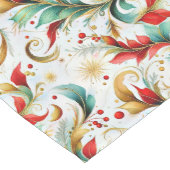渦巻きクリスマスフローラ ミディアムテーブルランナー (コーナー)