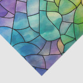 渦巻きタイル虹ガラスの切り離 薄葉紙 (詳細)