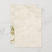 渦巻きツリールーツ アンティークパーチメント テーブルナンバー (正面/裏面)