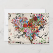 渦巻きハートパターン シーズンカード (正面)