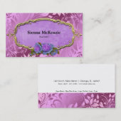 渦巻きバラ 名刺 (正面/裏面)