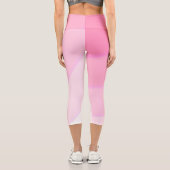 渦巻きパターングラデーションピンク カプリレギンス (裏面)