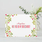 渦巻きパターン私の花嫁のメイドになる？ 招待状 (スタンド正面)