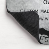 渦巻きビクトリアン型のデスクデコのあるゴシックこうもり マウスパッド (コーナー)