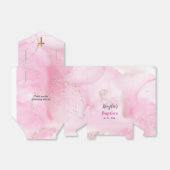 渦巻きピンクの雲のバプテスマの好意ボックス フェイバーボックス (折り畳みなし)