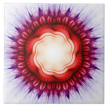 渦巻きフローラ赤オーナメント