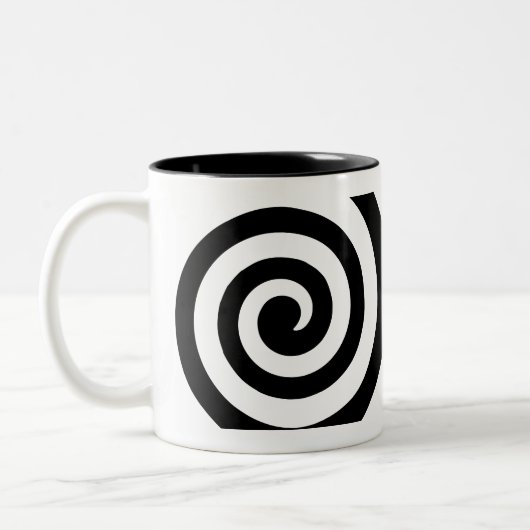 渦巻きマグカップ ツートーンマグカップ (左)