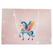渦巻きユニコーン ラージペーパーバッグ (裏面)