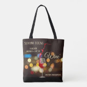 渦巻きワインライト輝くトートバッグ トートバッグ (裏面)