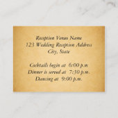 渦巻きヴィンテージ結婚式披露宴エンクロージャカード エンクロージャーカード (裏面)