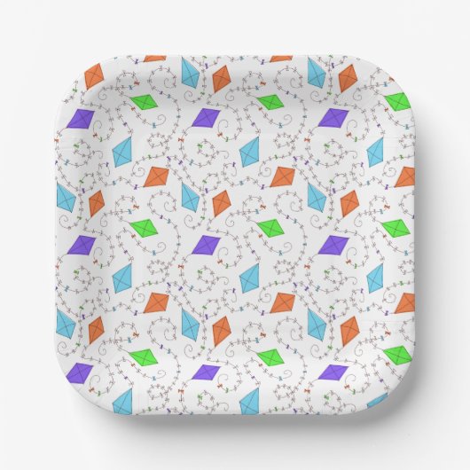 渦巻き凧紙プレート ペーパープレート (正面)