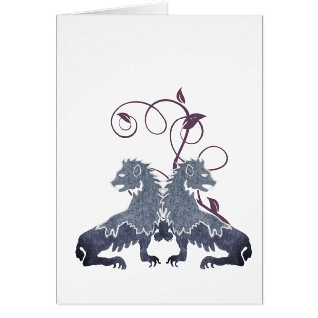 渦巻き型ヴィンテージライオンの精巧 (正面)