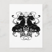 渦巻き型ヴィンテージライオンの精巧 ポストカード (正面)