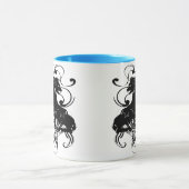 渦巻き型ヴィンテージライオンの精巧 マグカップ (中央)