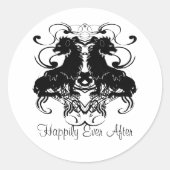 渦巻き型ヴィンテージライオンの精巧 ラウンドシール (正面)