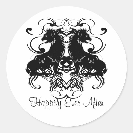 渦巻き型ヴィンテージライオンの精巧 ラウンドシール (正面)