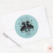 渦巻き型ヴィンテージライオンの精巧 ラウンドシール (封筒)