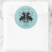 渦巻き型ヴィンテージライオンの精巧 ラウンドシール (バッグ)