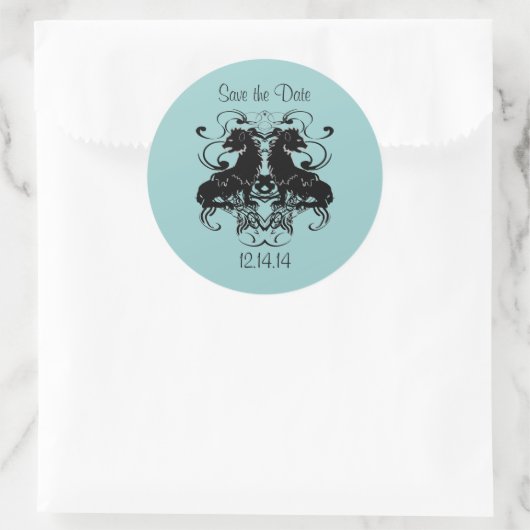 渦巻き型ヴィンテージライオンの精巧 ラウンドシール (バッグ)