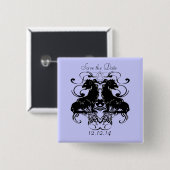 渦巻き型ヴィンテージライオンの精巧 缶バッジ (正面&裏面)