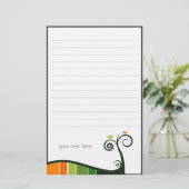 渦巻き形の文房具 便箋 (スタンド正面)