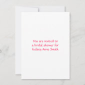 渦巻き形モノグラム 招待状 (裏面)