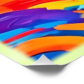 渦巻き抽象芸術絵を描色の芸術 ポスター (コーナー)