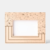 渦巻き旋回がユニーク6x4Lの感謝の線を飾る レーザー彫刻フレーム (正面)