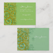 渦巻き旋回とクローバーとシャムロックのガロール 名刺 (正面/裏面)