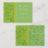 渦巻き旋回とクローバーとシャムロックのガロール 名刺 (正面/裏面)