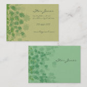 渦巻き旋回とクローバーとシャムロックのガロール 名刺 (正面/裏面)