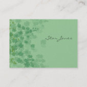 渦巻き旋回とクローバーとシャムロックのガロール 名刺 (裏面)