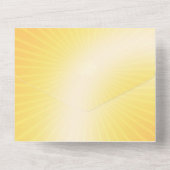 渦巻き旋回と蝶 オールインワン招待状 (裏面)