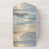 渦巻き旋回と蝶 オールインワン招待状 (外側)