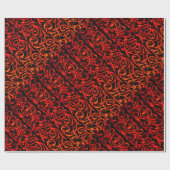 渦巻き旋回を持つダマスクのラッピング紙華美。 ラッピングペーパー (フラット)