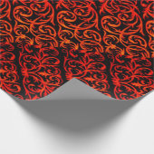 渦巻き旋回を持つダマスクのラッピング紙華美。 ラッピングペーパー (角)