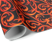 渦巻き旋回を持つダマスクのラッピング紙華美。 ラッピングペーパー (ロールコーナー)