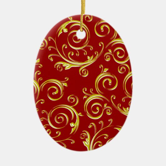 渦巻き旋回 セラミックオーナメント (正面)