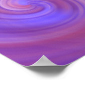 渦巻き旋回 – ピンク紫 ポスター (角)