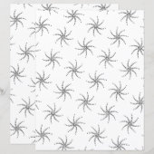 渦巻き旋回、白い点が黒い紙 (正面/裏面)