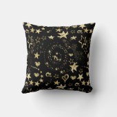 渦巻き星模様 クッション (裏面)