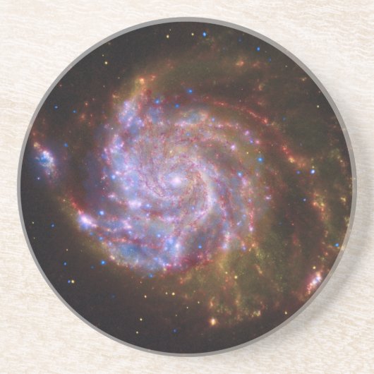 渦巻き星誕生:M101銀河 コースター (正面)