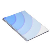渦巻き模様のパステルオンブルー ノートブック (右側)