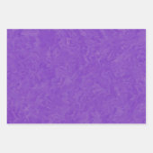 渦巻き模様の紫の抽象芸術アートパターン ラッピングペーパーシート (正面3)