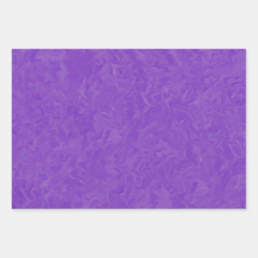 渦巻き模様の紫の抽象芸術アートパターン ラッピングペーパーシート (正面)