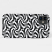 渦巻き模様アート – 白黒 Case-Mate iPhoneケース (裏面(横))